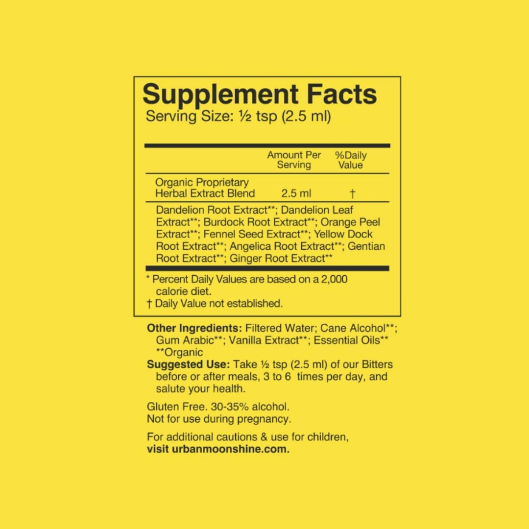 Urban Moonshine, Organic Bitters, Original, 8.4 Fl Oz (250 Ml) image number 5