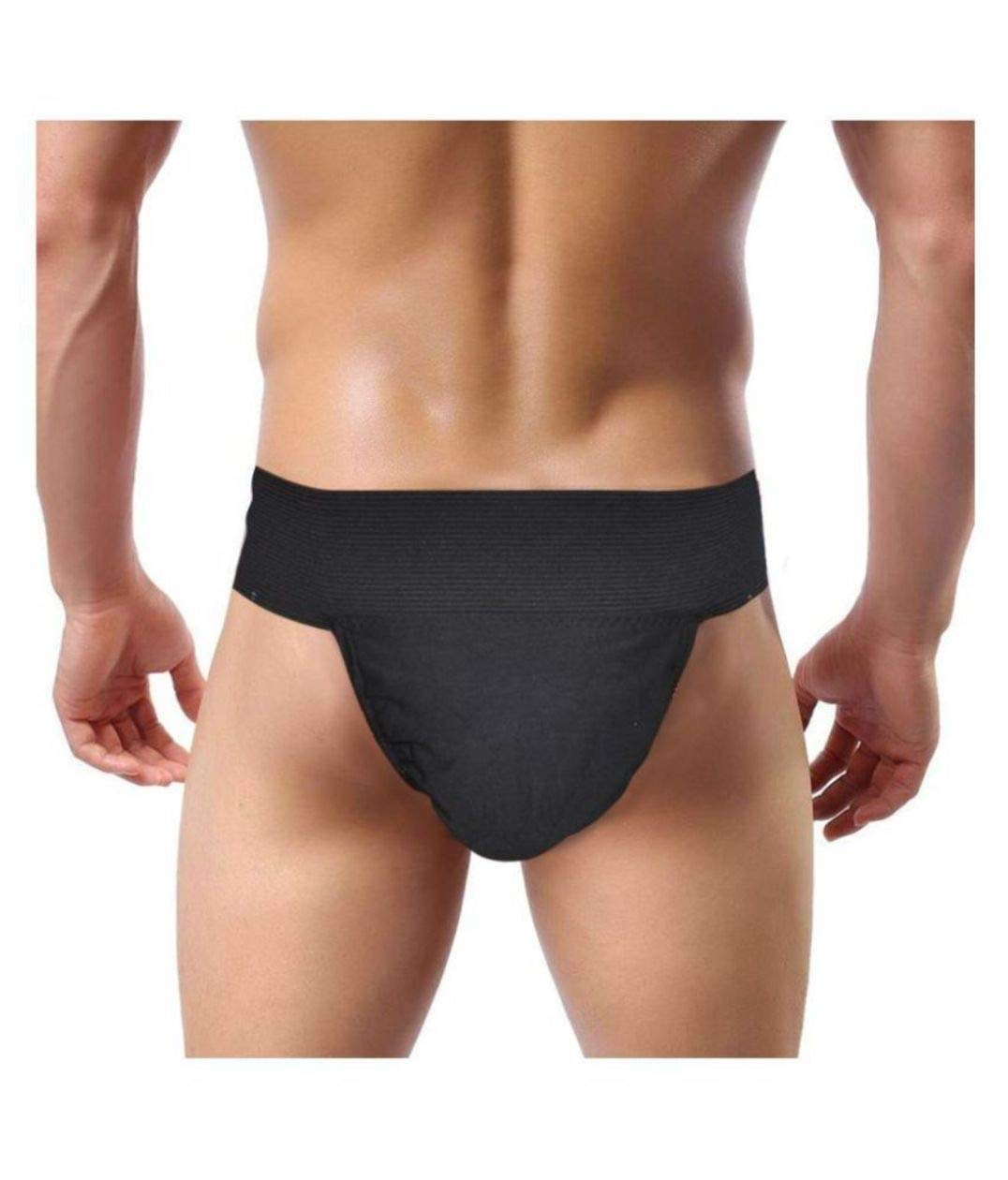 Zexer Cotton Hernia Supporter with Cup Pocket Athletic Fit Brief Multi Sports Underwear Outdoor Inner and Wear Medical Supporter (Pack of 5, Medium) image number 1