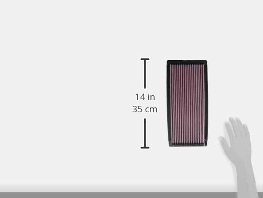 K&N 33-2023 Panel Air Filter for 1987-1997 Ford Models image number 1