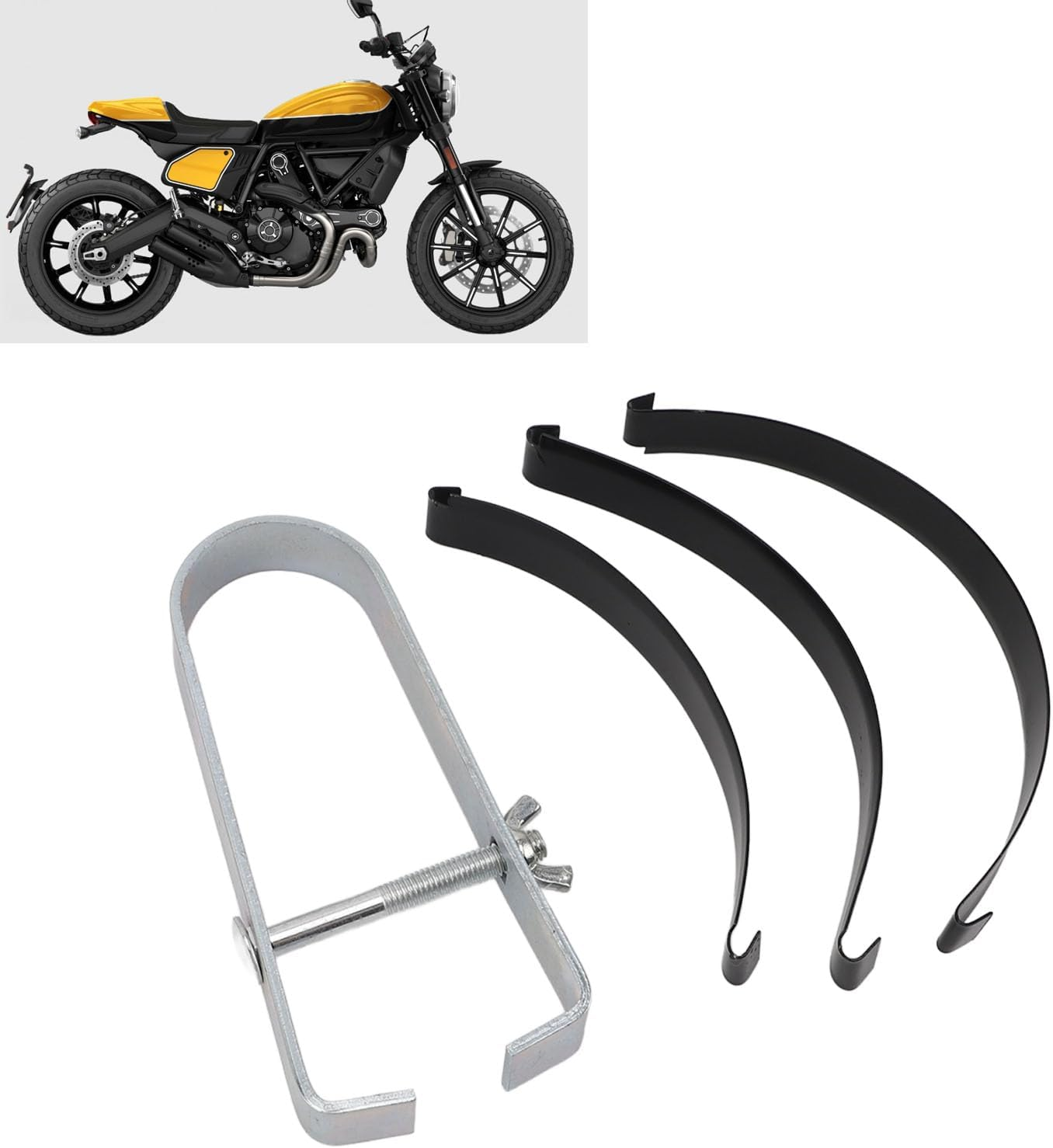 Piston Ring Compressor Tool Cylinder Installer Kit 50 to 85Mm Motorcycle Engine 4 Rings for Most Engine Sizes image number 4