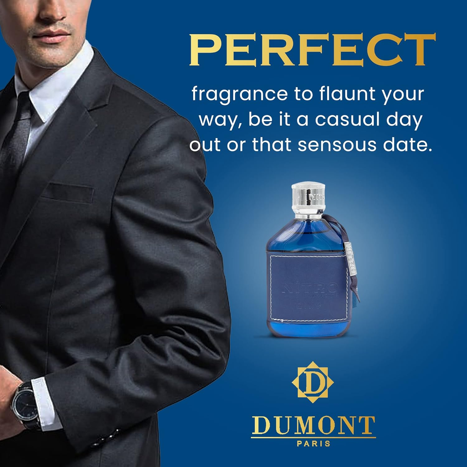 Nitro Blue by Dumont for Men - 3.4 Oz EDP Spray