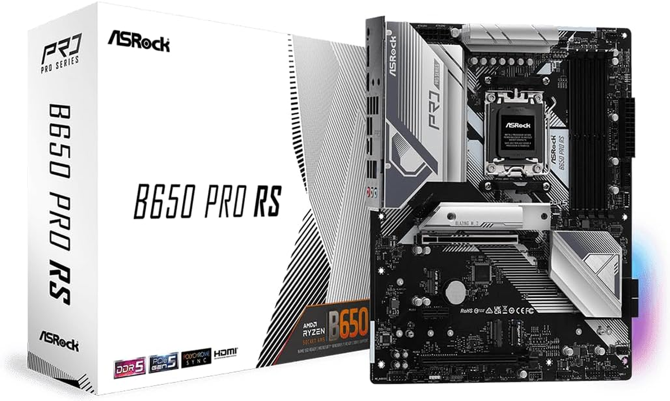 Asrock AMD B550 ATX 4 DIMM DDR5 Pcie X 16-2 (4.0 X16, 3.0 X 4) Motherboard image number 3