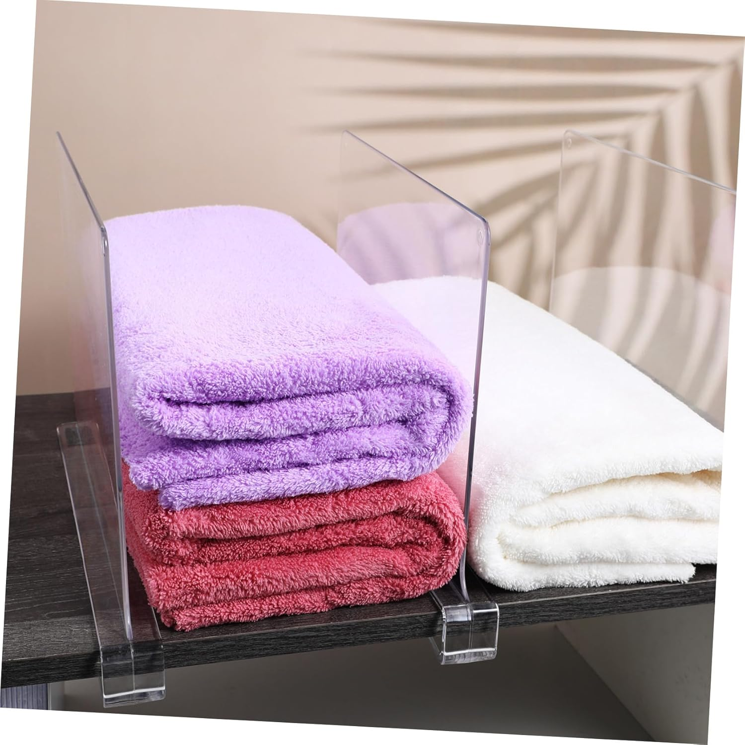 PHENOFICE 6 Pcs Vertical Shelf Dividers for Closet and Kitchen Cabinets Expandable Clothing Organizer with Smooth Material Wardrobe Separators for Tidy Storage and Easy Space Management image number 6