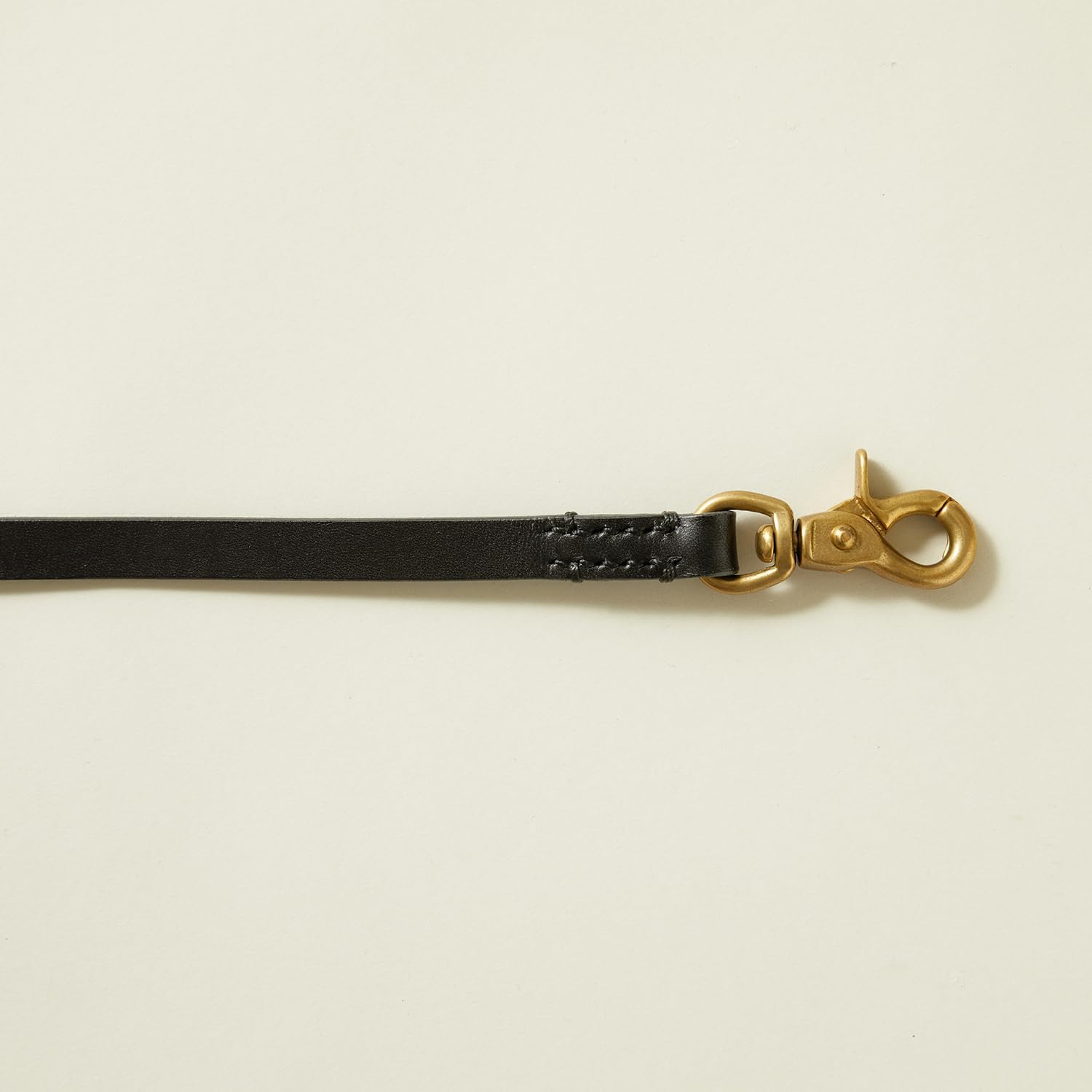 We Original All Leather Lead - Black (M) for Medium and Large Dogs/Good Manners Dog Series image number 2