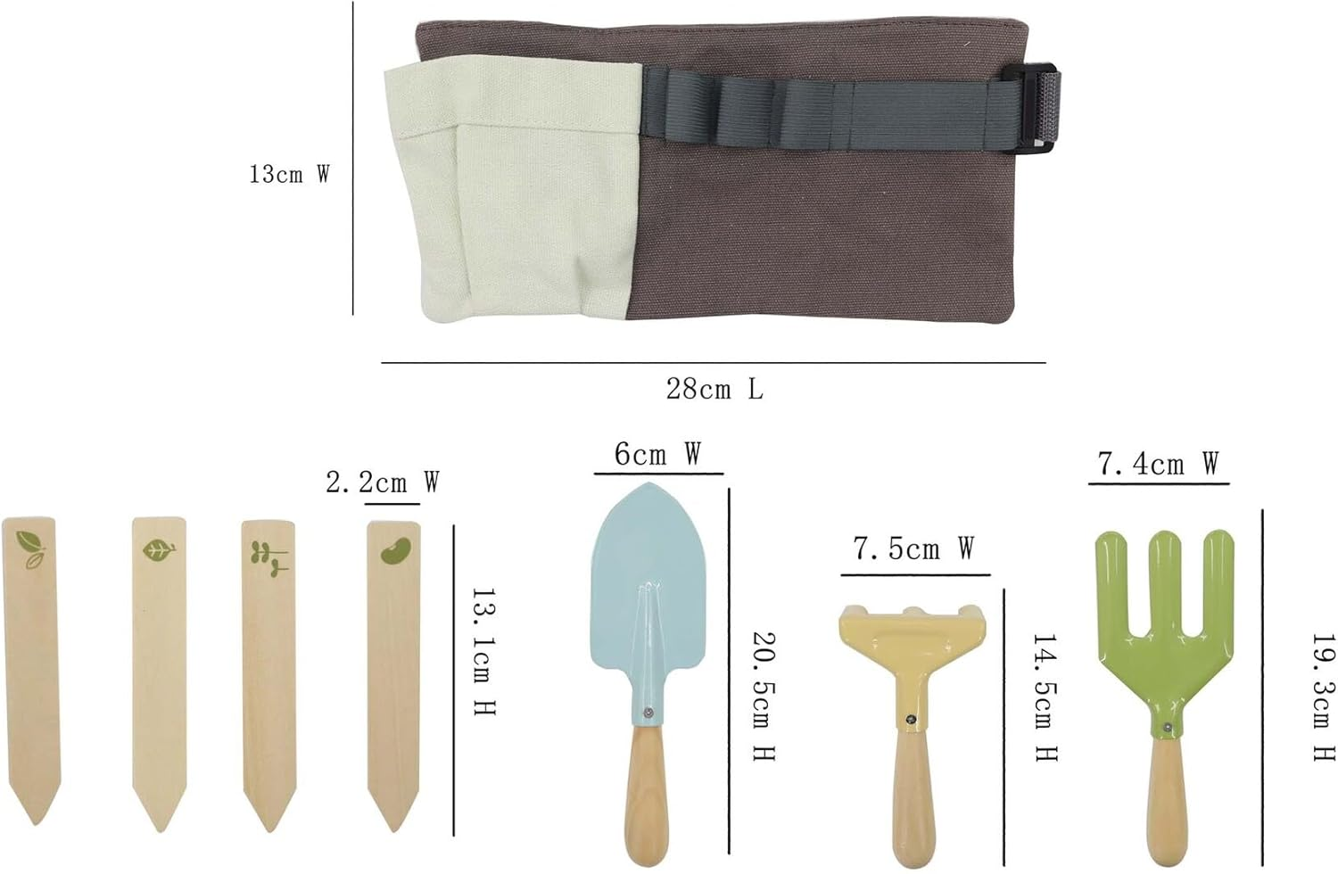 Kaper Kidz Garden Belt with Tools and Name Tag Set image number 4