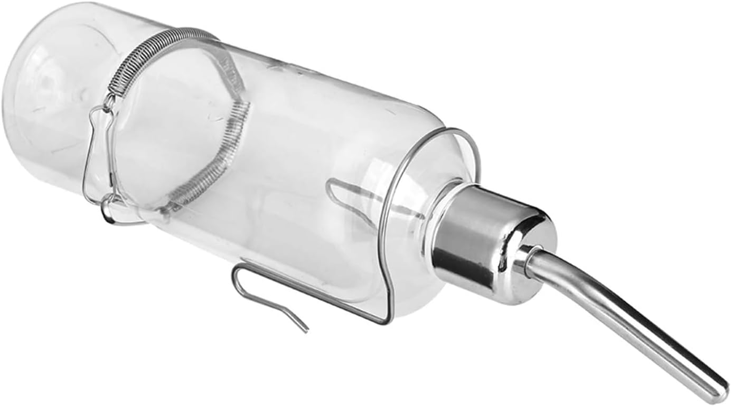 Lxcshljx 2Pcs Pet Cage Water Bottle No Drip, Small Animal Drinking Bottles, Parrot Water Feeder, Hanging Automatic Water Feeding Bottle, Water Dispenser Bottle for Rabbit Guinea Pig Squirrel Hamster image number 5