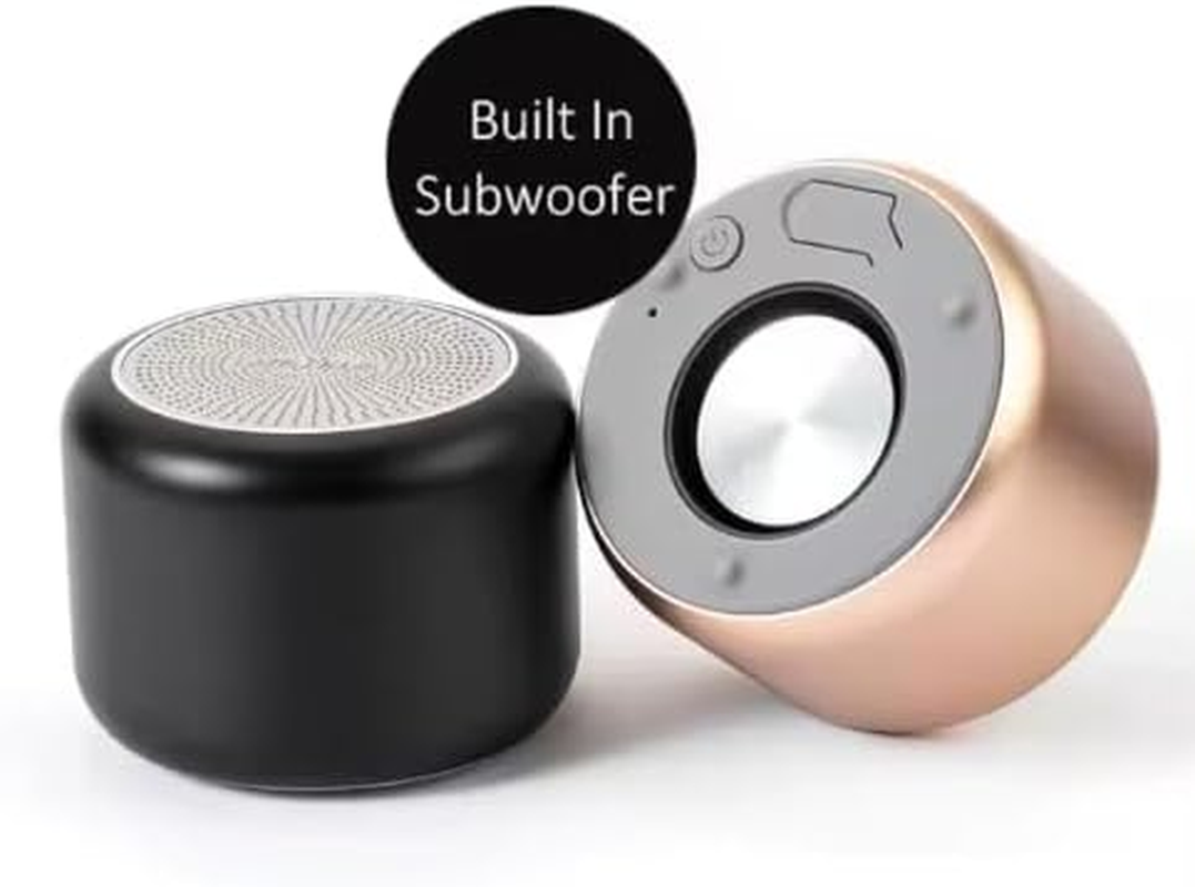 Hype Audio Portable Mini Bluetooth Wireless Speaker, Lightweight Super Compact, Enhanced Stereo Sound Bass for Outdoor, Sport, Party, Desktop, Bedroom and Camping (Gold) image number 4