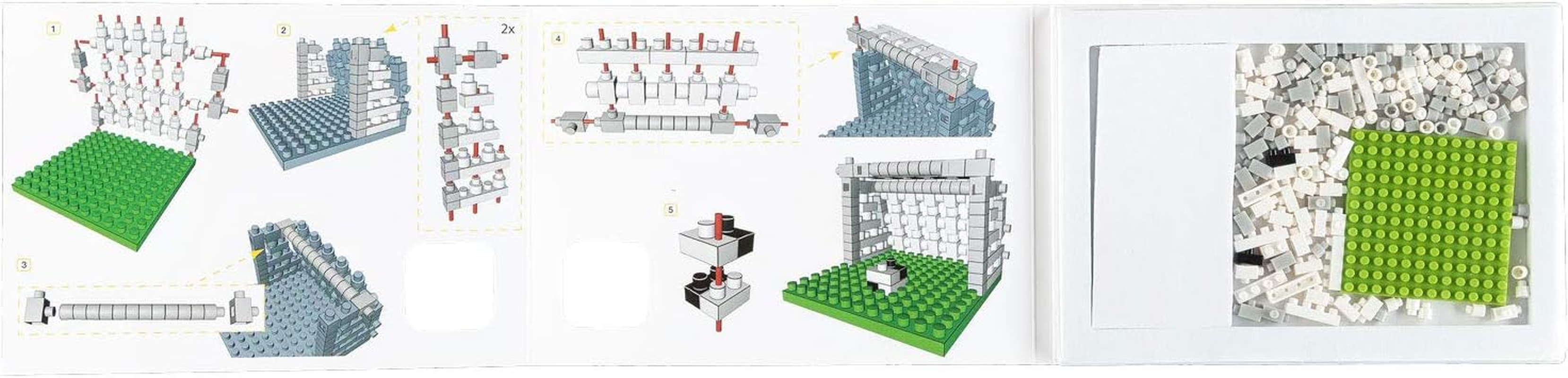 Idena 40147 - Football Postcard with a 3D Model Building Set with 142 Original Brixies Mini Building Blocks, Difficulty Level 1, Greeting Card or Gift for Children and Adults image number 1