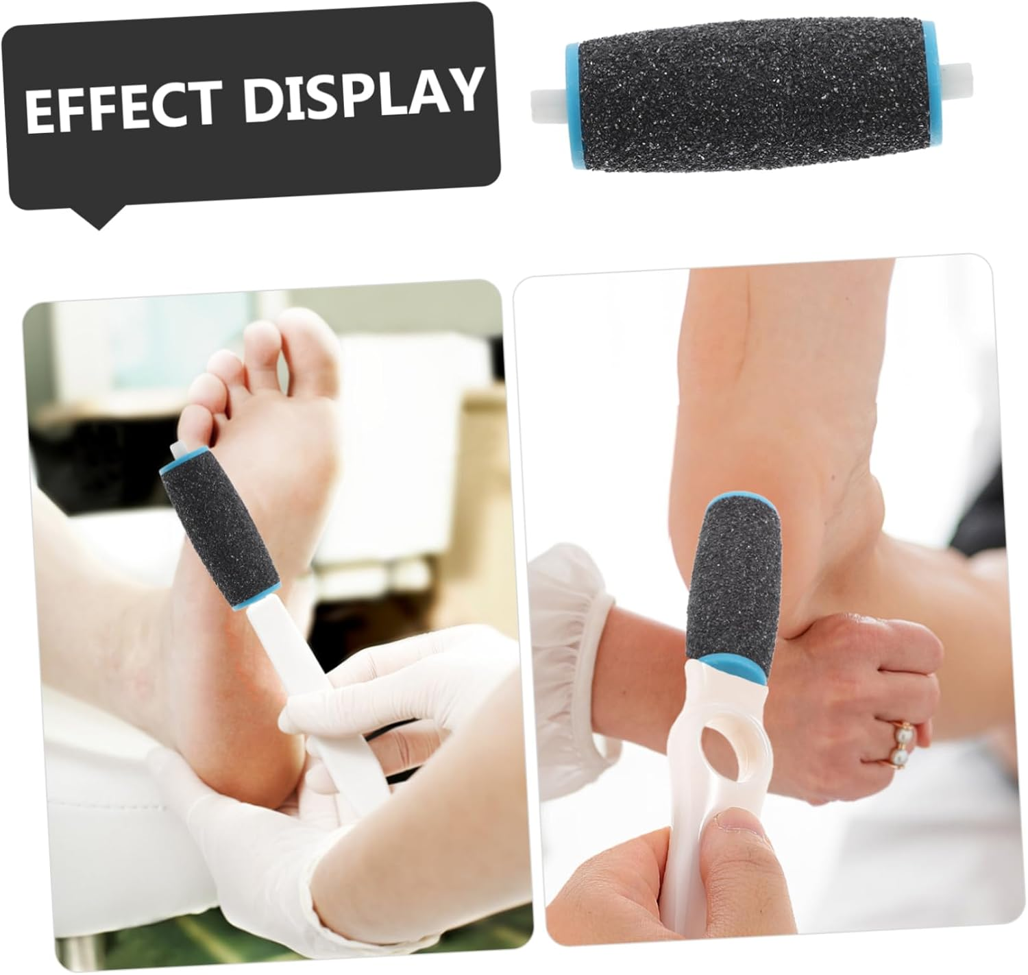 UTHCLO 10Pcs Replacement Roller Heads for Electric Foot File Callus Remover Rollers for Foot Coarse Exfoliator image number 3