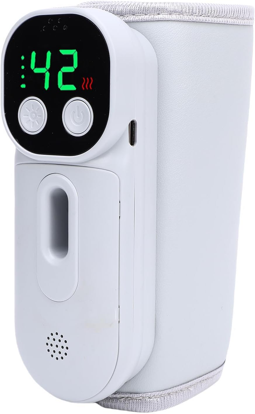 Pomya 18W Fast Heating Portable Bottle Warmer for Travel, Bottle Warmer Battery Powered for Home Outdoor, 8000Mah Battery