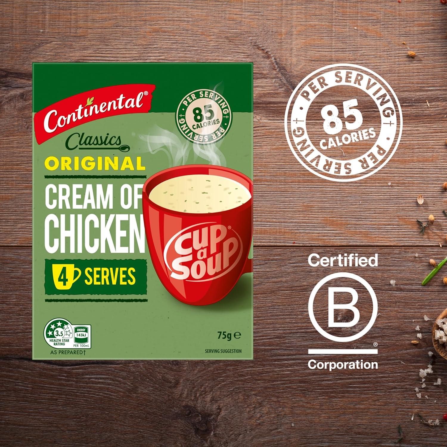 Continental Classics Original Cream of Chicken Cup a Soup 75 G