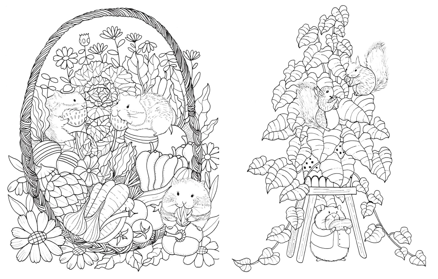 A Million Cute Animals: Adorable Animals to Colour: Volume 9 image number 2