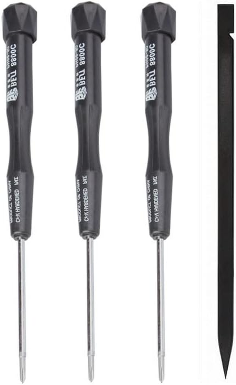 3 Piece Phillips Screwdriver Set, PH0 PH00 PH000 Precision Screwdriver with Non-Slip Plastic Handle - Ideal for Smartphones, Tablets, Laptop, PC