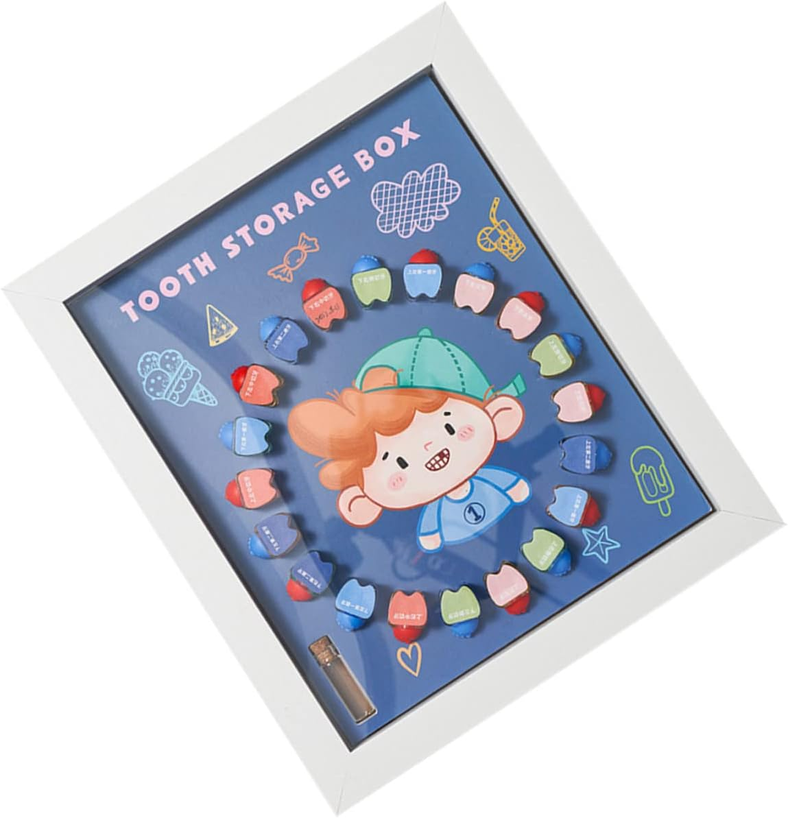 First Tooth Keepsake Box Tooth Case for Boys and Girls Trinket Box Holder Fairy Saver image number 3