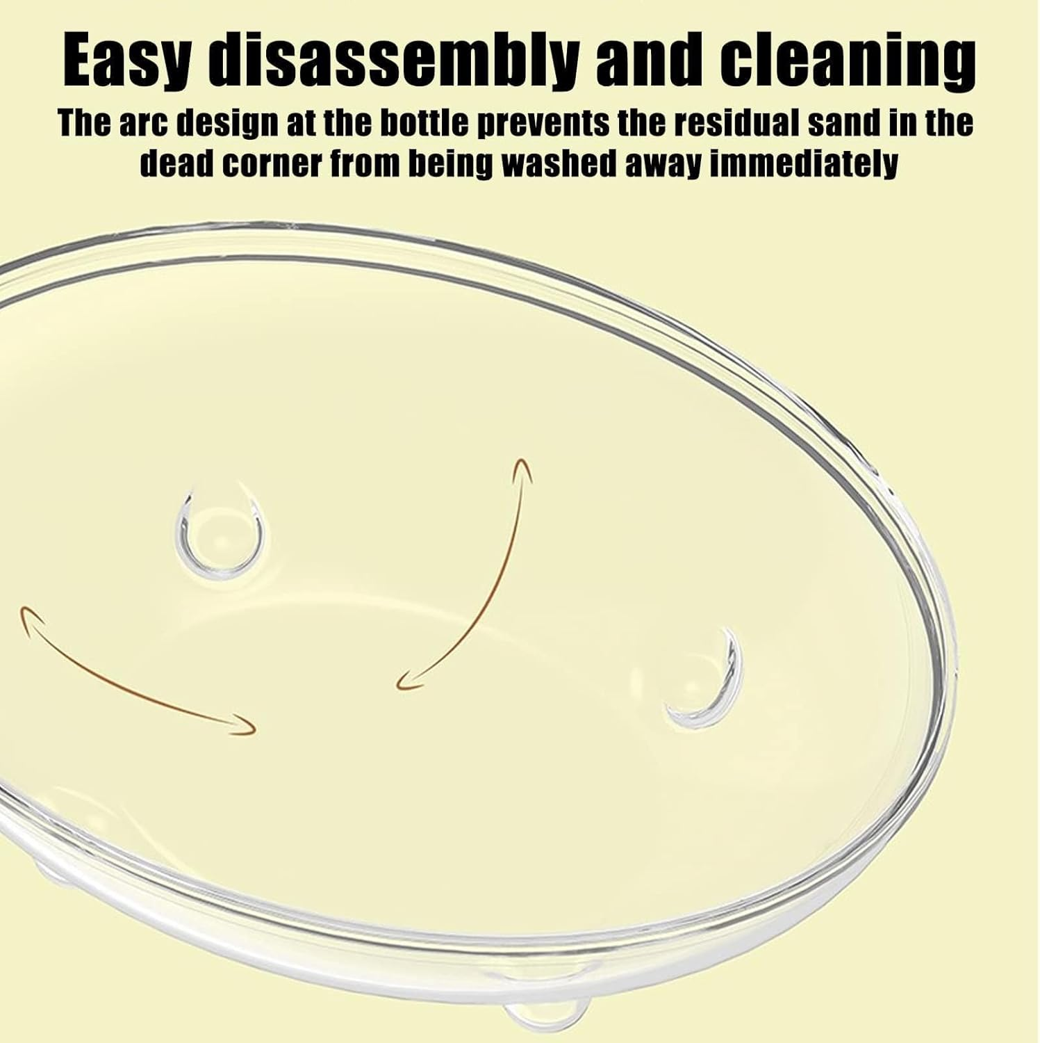 Hamster Sand Bath, Pet Bath, Hamster Toilet, Sand Bathroom, Container Small Animal Sauna Sandpit for Hamsters, Guinea Pigs, Ferrets, Gerbil Chinchilla (S) image number 3