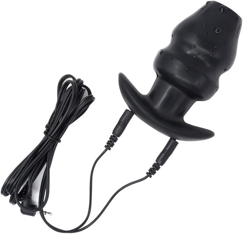 Electric Shock Soft Silicone Plug Butt Plug, E-Stim Anus Mas-Sager, Multi-Frequency Electric Stim-Ulation Anal Plug Dilator, Electric Shock Butt Plug Vibrators SM Sex Toy for Men image number 6