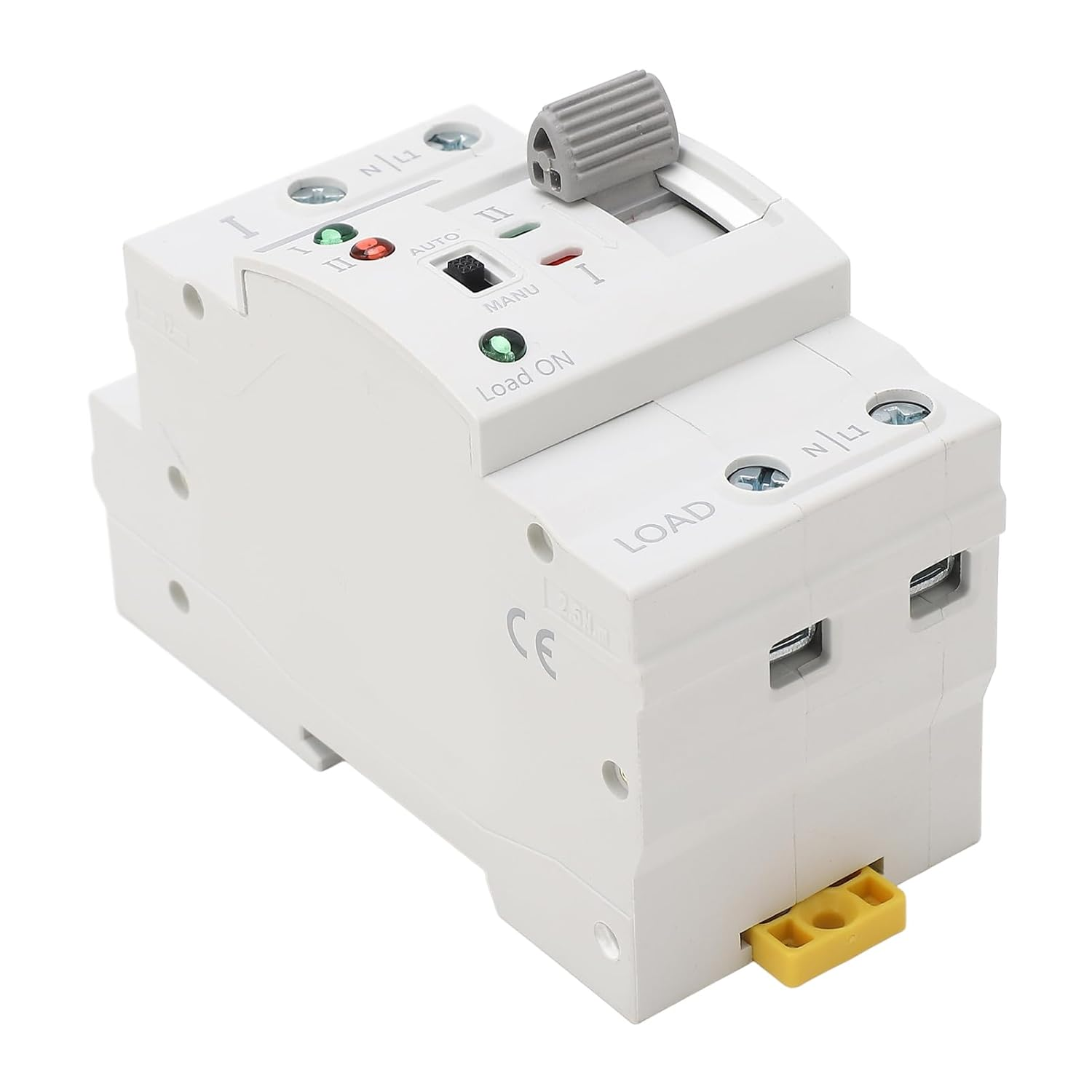 Mini ATS Dual Power Automatic Transfer Switch, 2P 63A Electrical Selector Switches Uninterrupted Power Din Rail Generator Circuit Fast Changeover Controller Millisecond Switching image number 5