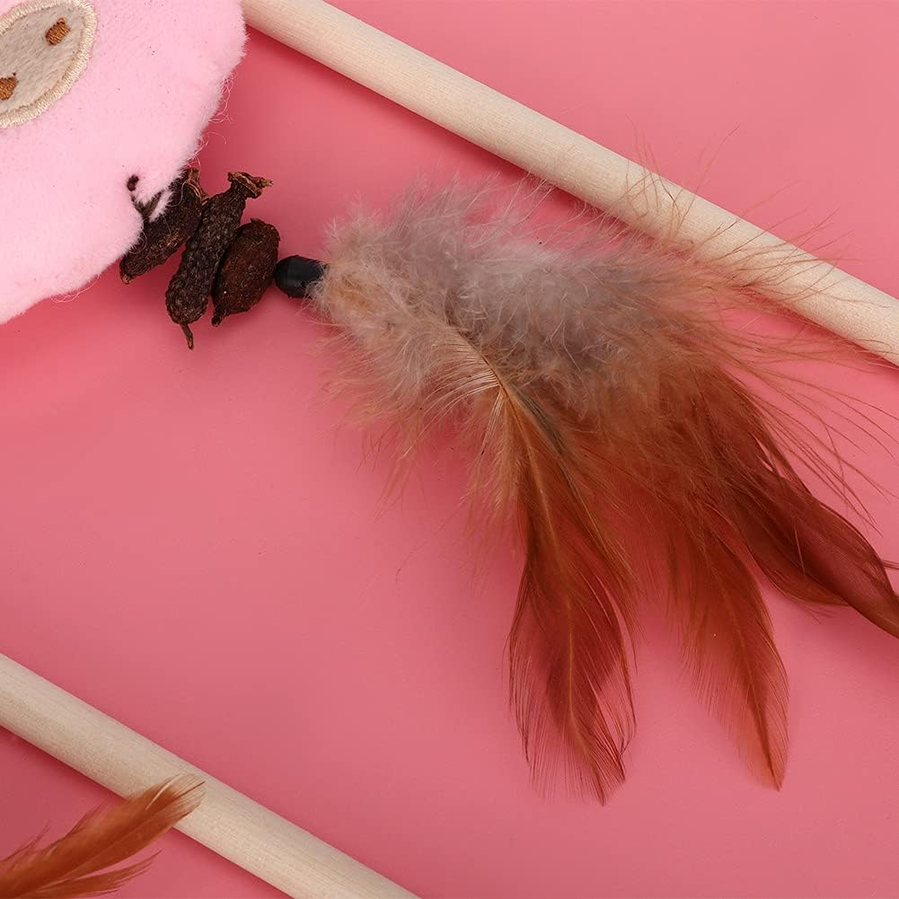 EVTSCAN 3PCS Interactive Cat Feather Toys, Cat Chase Toy, for Indoor Cats Play Chase Exercise Pet Supplies, Kitten Mental Exercise Kitten Toys image number 5
