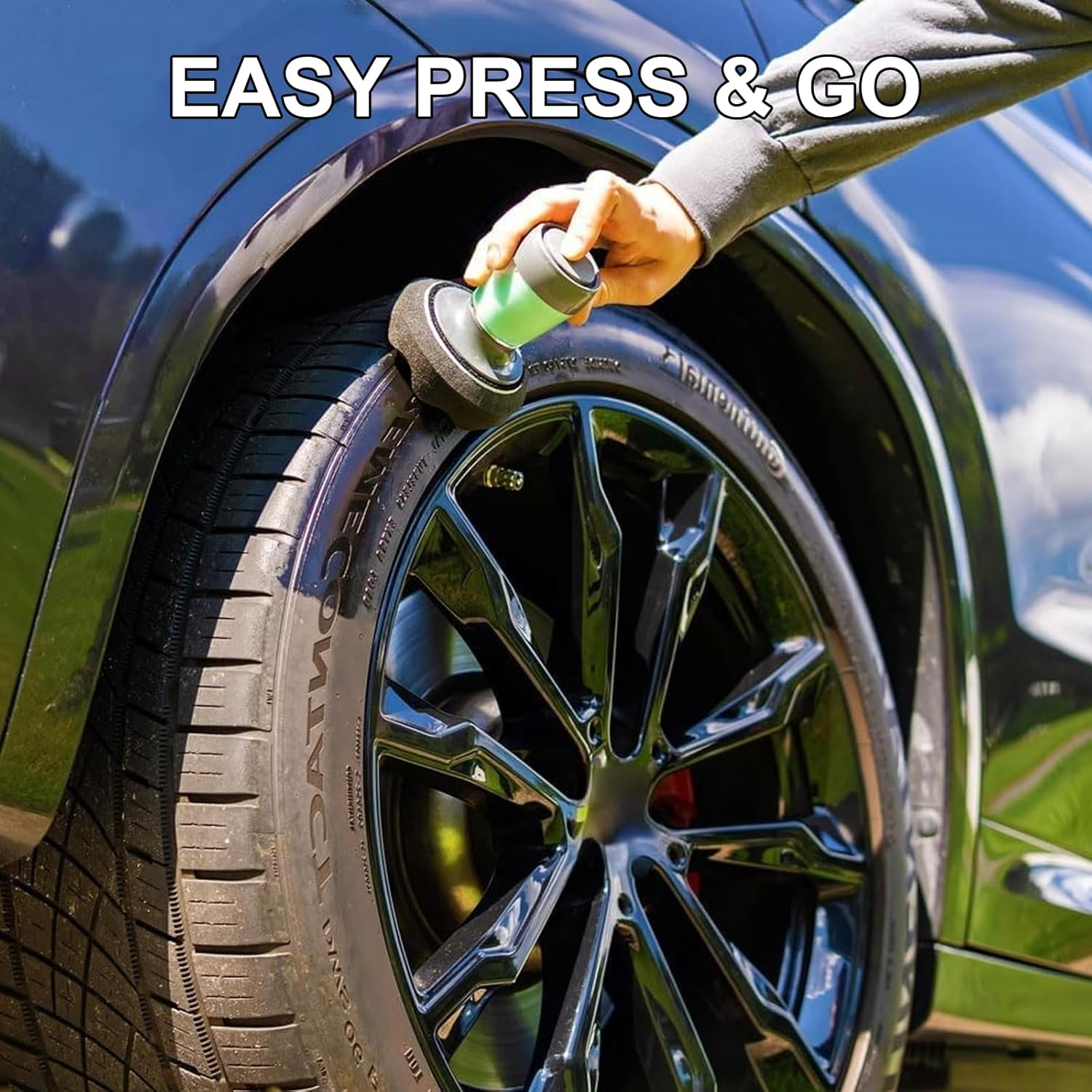 Flow Tire Shine Applicator &ndash; Reusable Tire Dressing Tool for Even, Streak-Free Shine, Easy & Mess-Free, Perfect for Car & Truck Tires image number 2