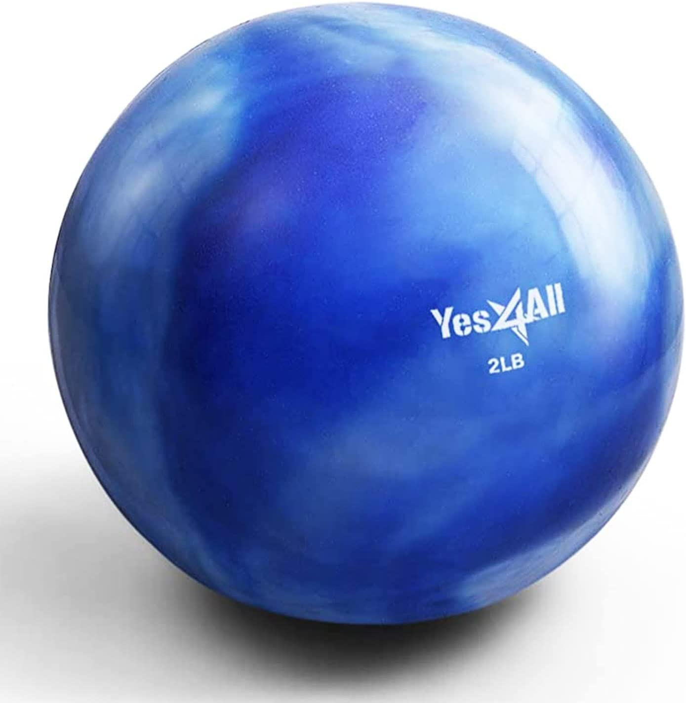 Yes4All Toning Ball, Soft Weighted Medicine Balls for Exercise and Pilates, Yoga, and Fitness, Perfect for Balance, Flexibility, Available 1Kgs to 5Kgs with Multi Colors Available