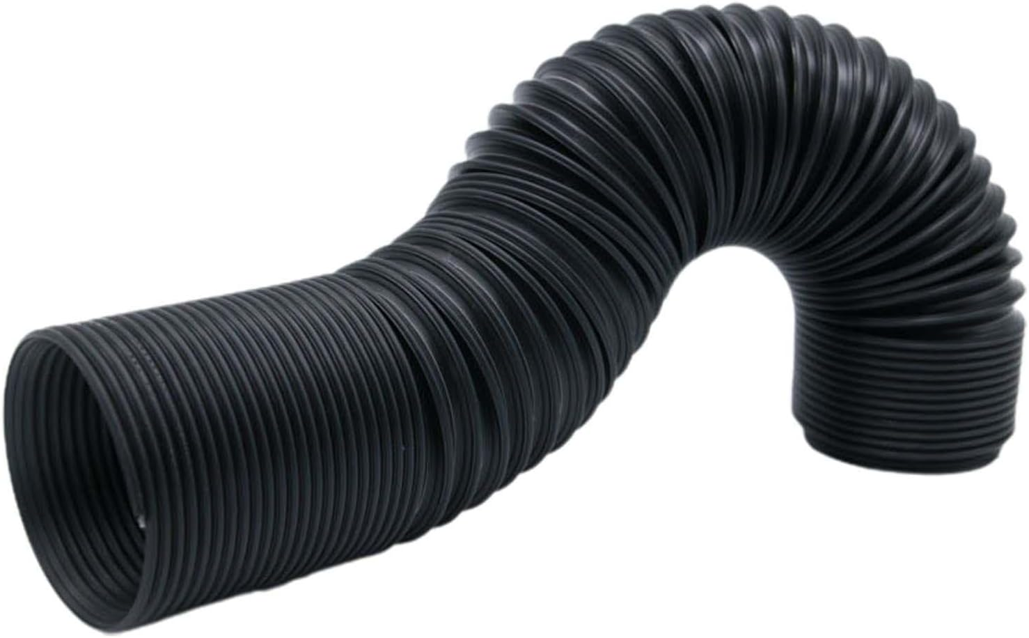 Magideal Car Flexible Air Intake Hose Pipe Universal Car Parts, Air Intake System Cold Air Ducting Feed Hose, Flexible Expansion Pipe for Vehicles, Black 50Mm Diameter image number 1