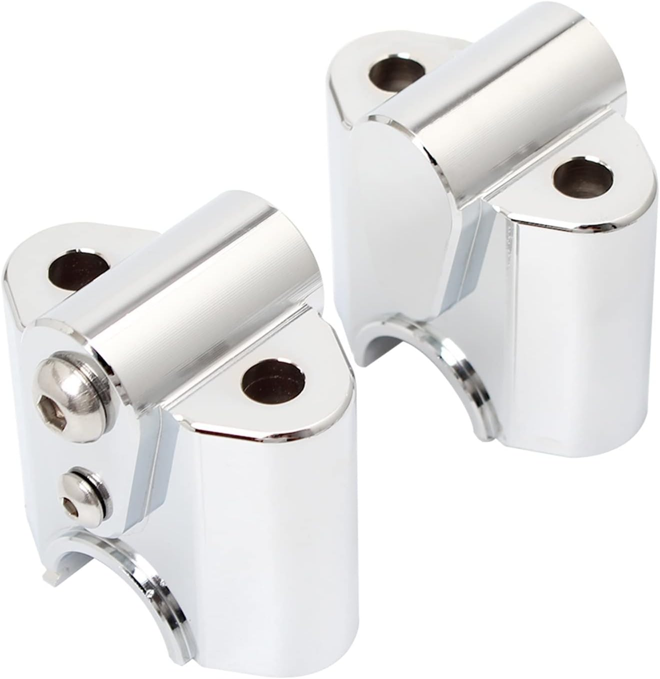 For B&MW R18 2020 2021 2022 Motorcycle Accessories Chrome Handlebar Riser Bar Mount Clamp Mounting Lift Move Adapters Part image number 2