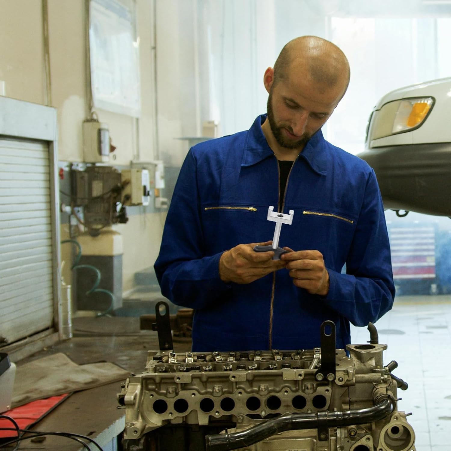 COSMEVIVI Automotive Ignition Coil Removal Tool Steel Sturdy Spark Plug Puller for Mechanics image number 5