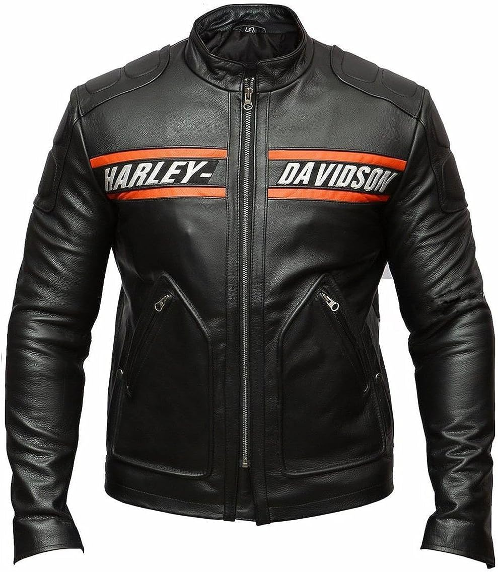Men&rsquo;S Harley-D Biker Leather Jacket | Motorcycle Leather Jacket for Men