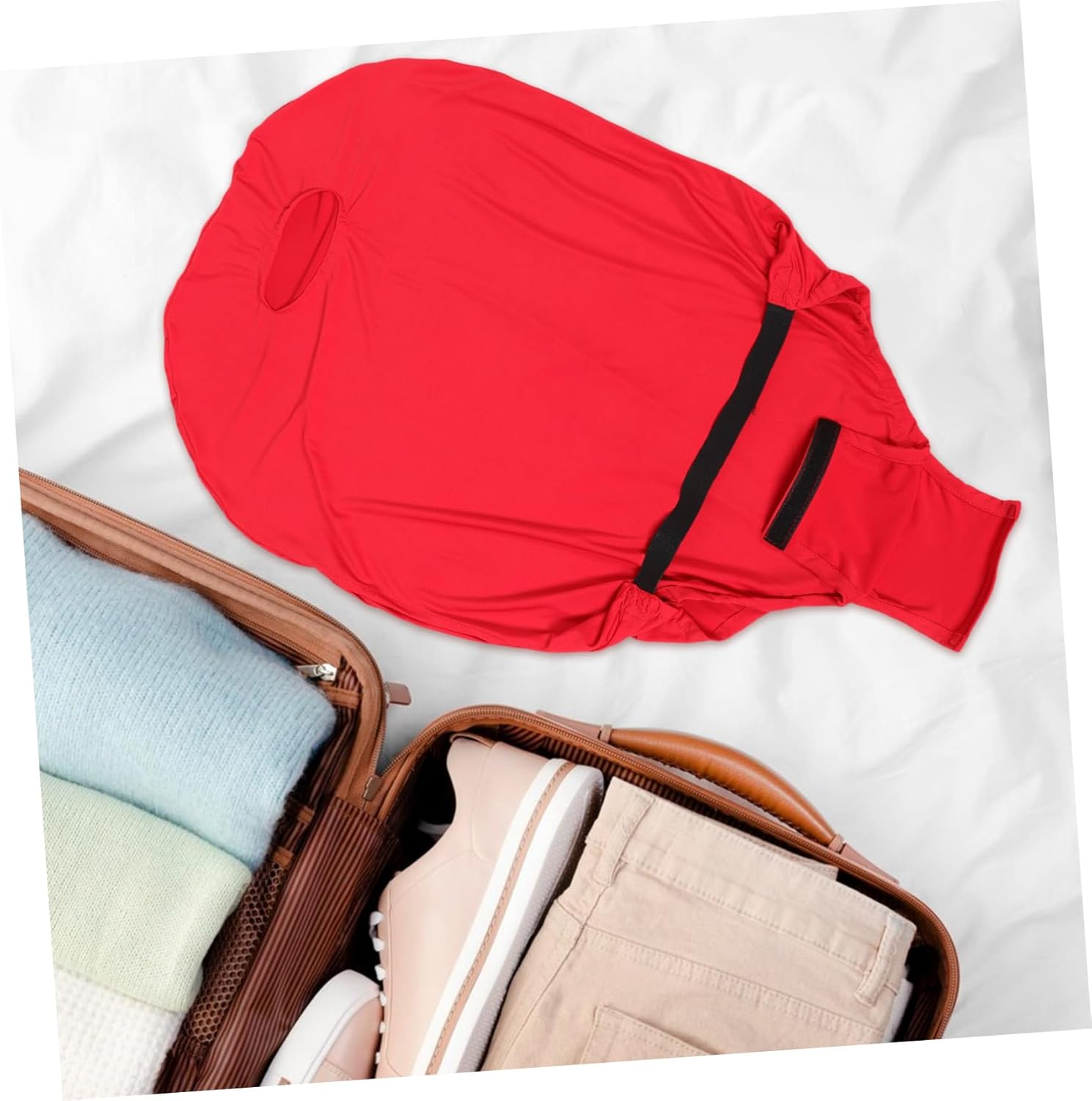 YARNOW Reusable Elastic Luggage Cover Protector for Suitcases Travel Accessories for Damage Prevention High Flexibility Design Comprehensive Surface Protection Fits Luggage image number 3