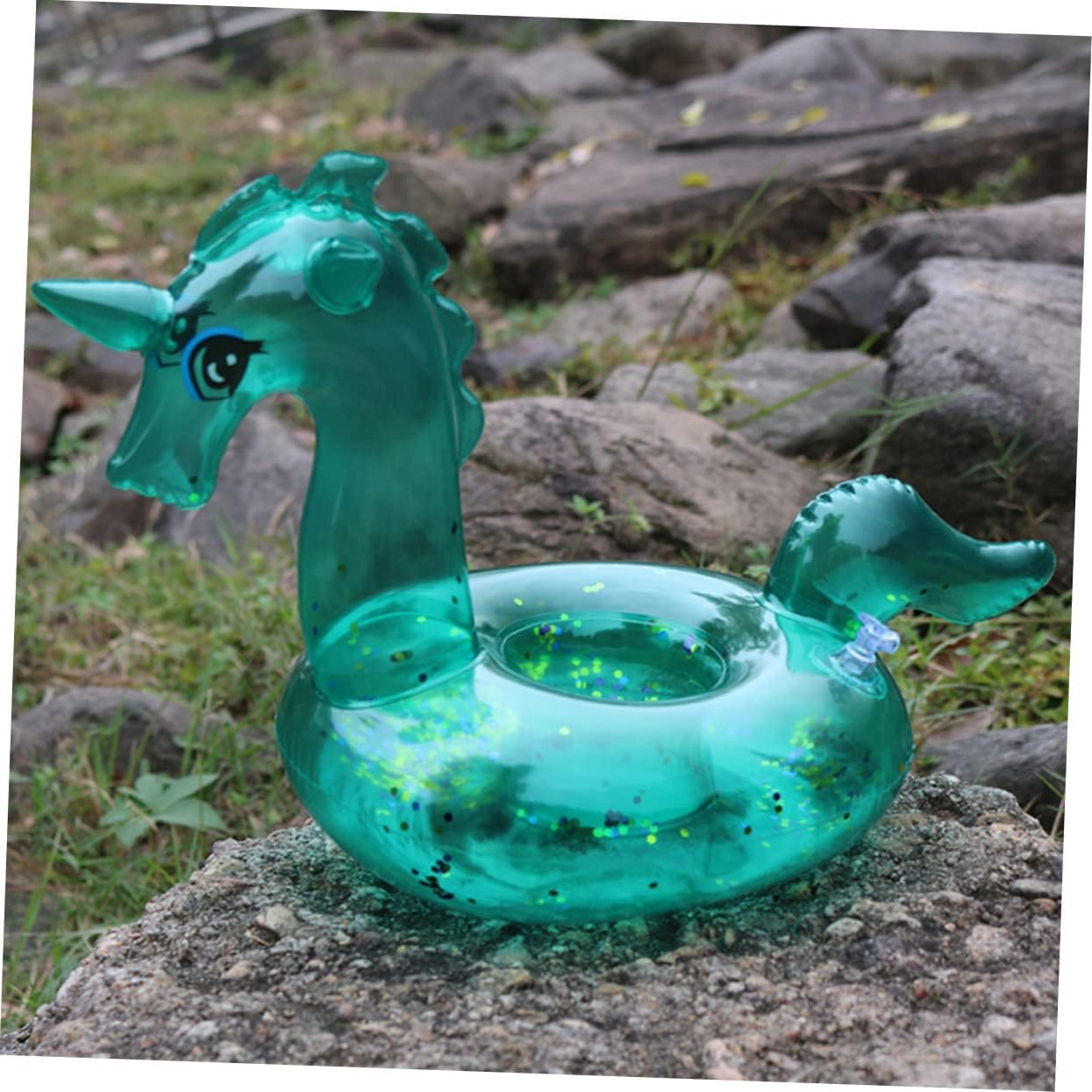 NOLITOY 4Pcs Inflatable Drink Cup Holder Floating Design PVC for Summer Gatherings image number 3