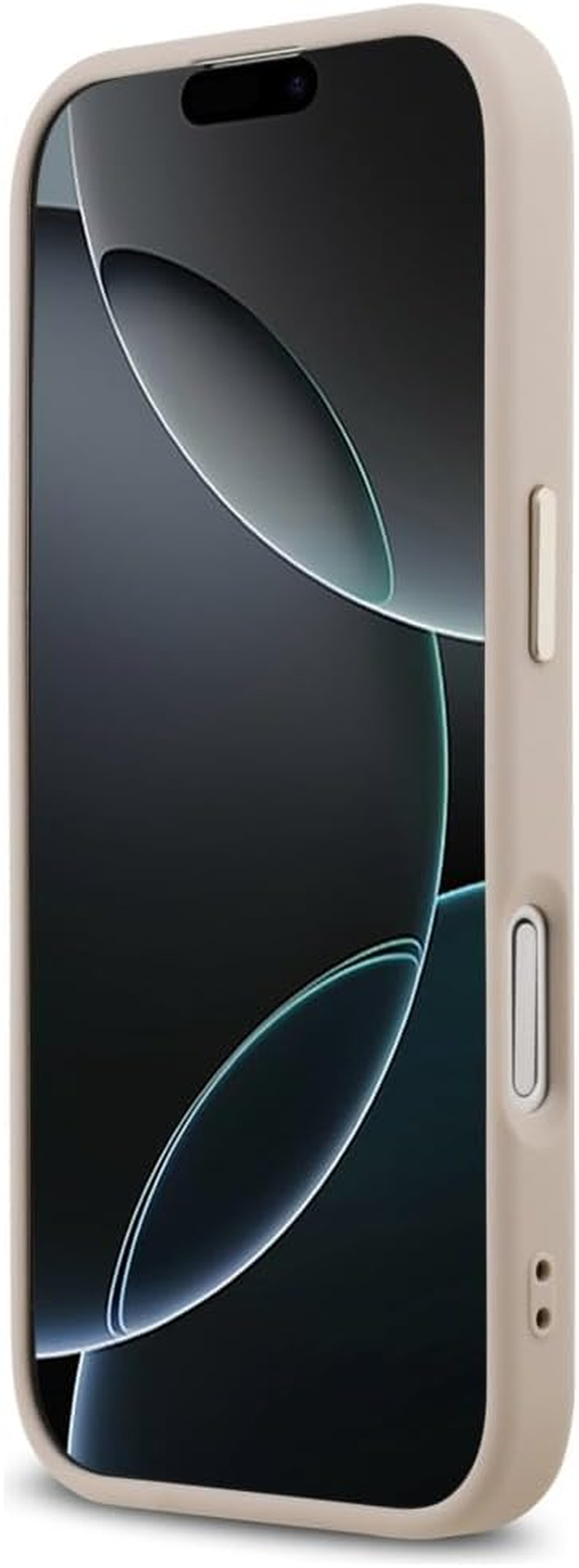 CG Mobile Guess 4G Triangle Logo Compatible with Magsafe Case for Iphone 17 (Pink/Gold) image number 3