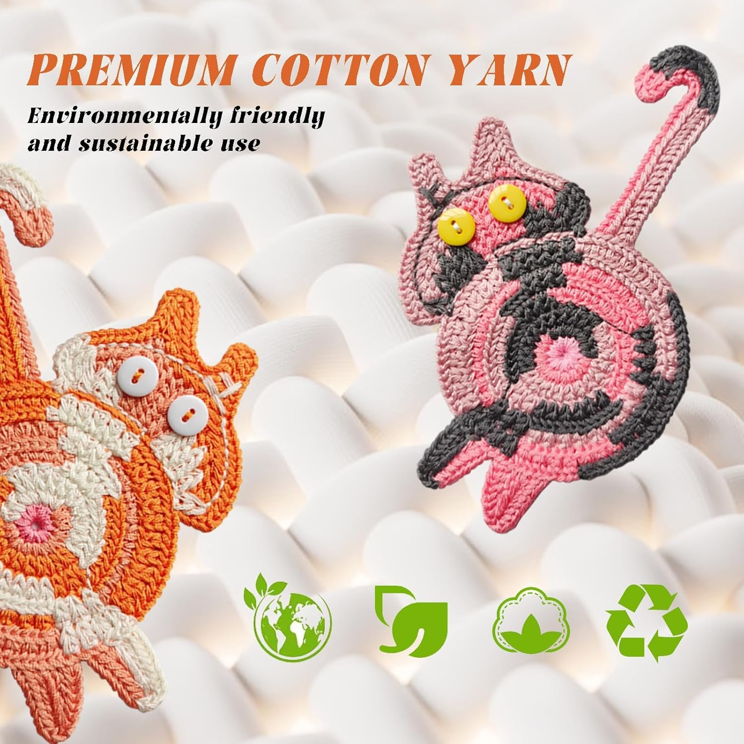 NAKODU 4PCS Drink Coaster Cat Gifts for Cat Lovers, Fun Woven Creative Coasters,Cute Coffee Coaster for Home Decor Tabletop Protection Suitable for Kinds Cups