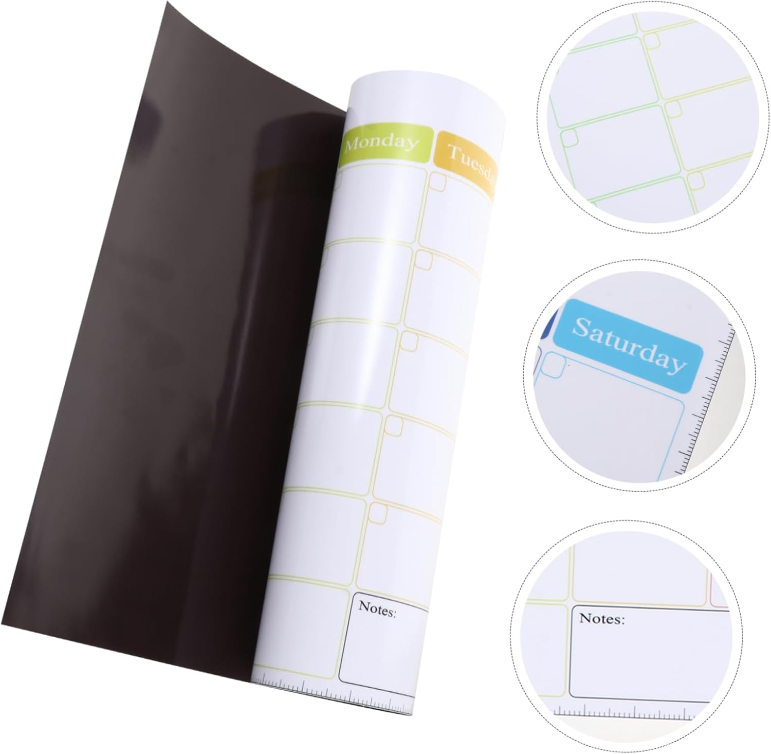 OFFSCH Fridge Schedule Sticker A3 Erasable Magnetic Calendar Family Organizer Magnetic Message Board Easy to Use image number 5