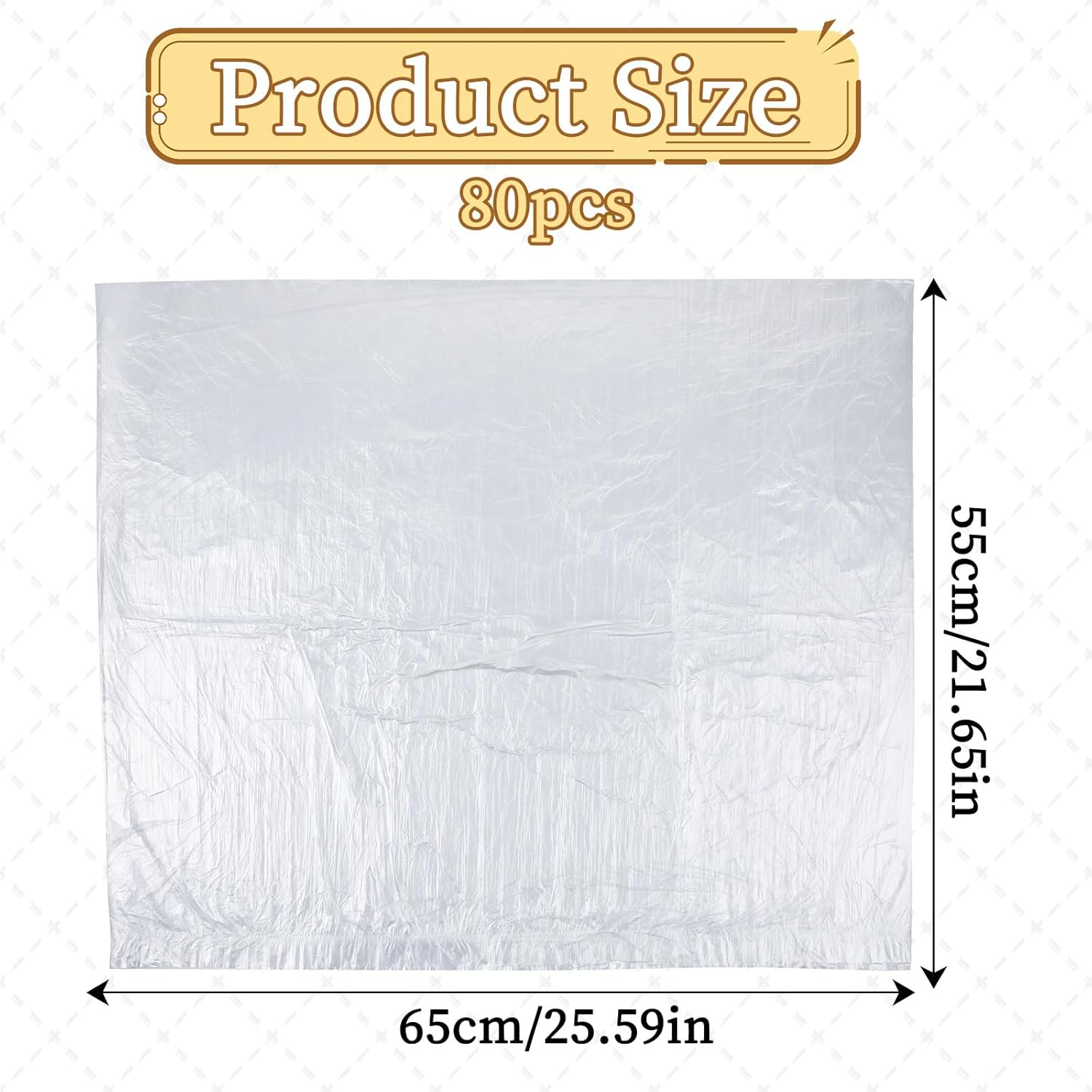 Molain 80Pcs Disposable Foot Tub Liner, Portable Bath Basin Bags Clear Plastic Single Use Foot Spa Liners Thin Large Foot Bath Liners for Foot Soak Bath Pedicure Spa Hotel Home Use 26 X 22 Inches image number 2