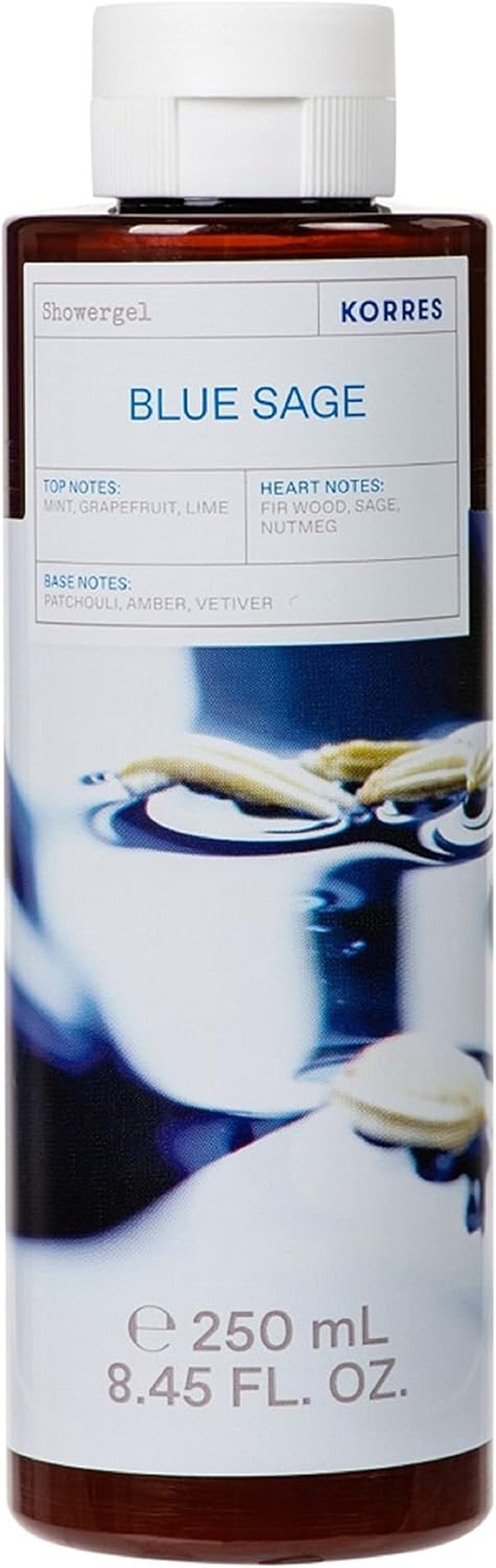 KORRES White Tea Revitalising Shower Gel for Women with Active Aloe Vera, Dermatologically Tested, Vegan, 250 Ml