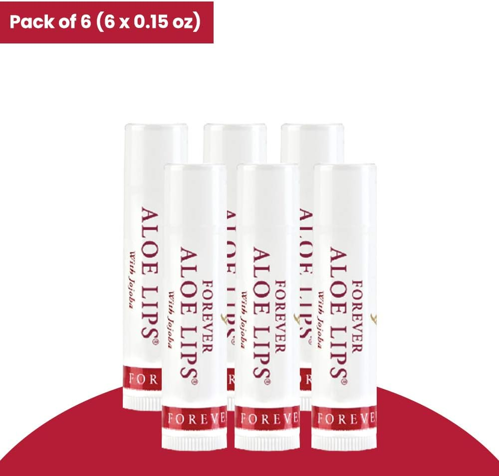 Forever Living Products Aloe Lips with Jojoba, Chapstick, Lip Balm, Very Healing. Contains 6 0.15 Oz (Pack of 6) image number 6