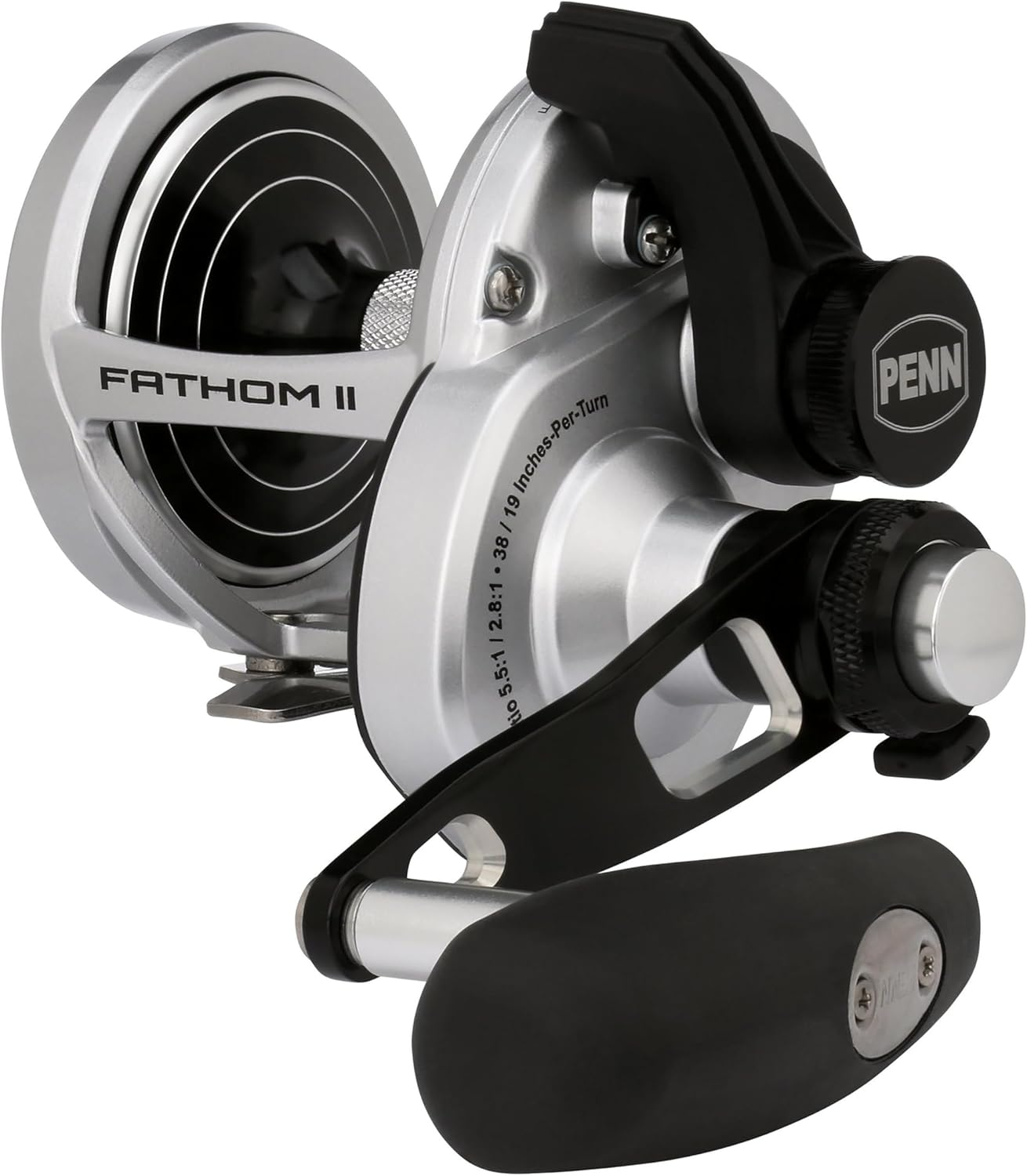 Penn Fathom II Lever Drag 2 Speed Conventional Fishing Reels image number 3