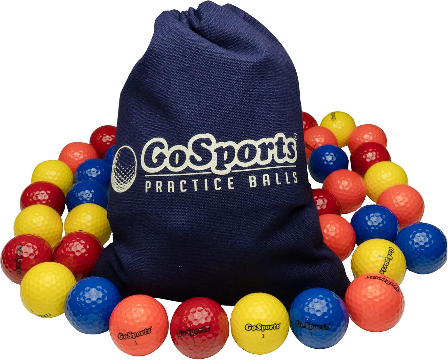 Gosports All Purpose Golf Balls for Play or Practice - Choose 16 or 32 Packs with Tote Bag image number 3