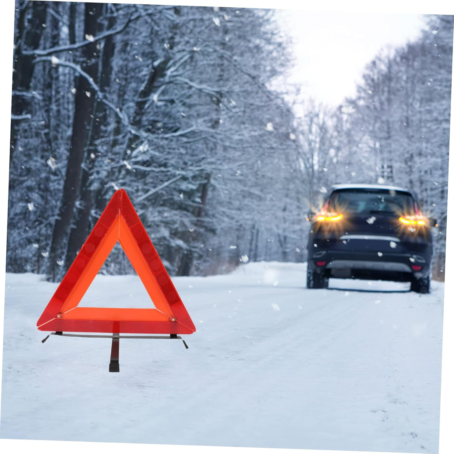 Hohopeti Reflective Warning Triangle Safety Triangles for Road Easy to Store Car Use Kit image number 6