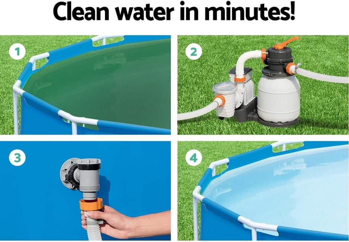Bestway Flowclear Sand Filter Sand Filter Pool Pump Sand Filters 1500GPH 5678L/H Swimming Pools image number 4