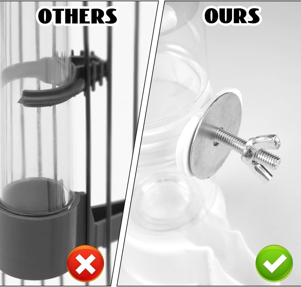 Birds Water Dispenser, Automatic Drinking Bottles, Water Drinker for Ornamental Bird, Parrot, Pigeon image number 1