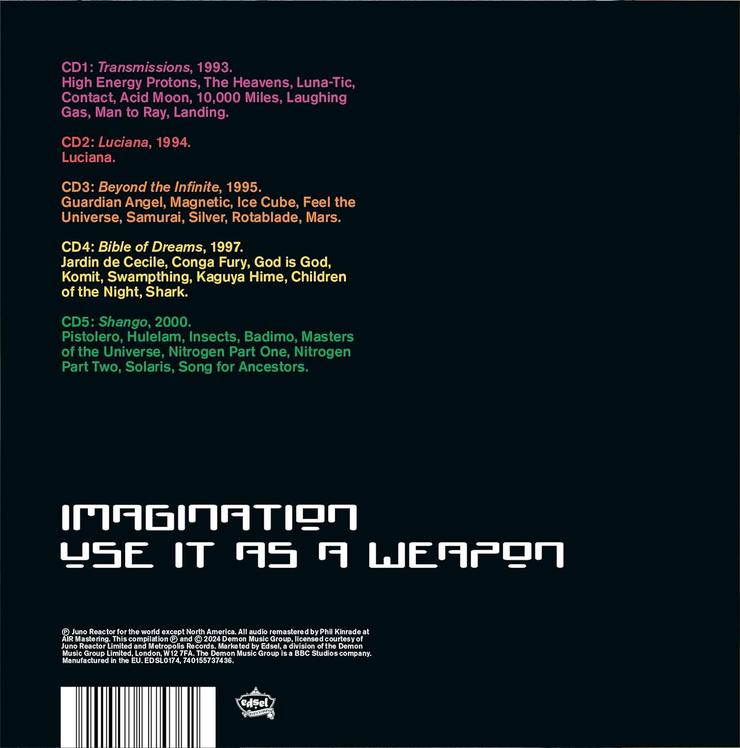 Imagination Use It as a Weapon - Limited Autographed 5CD Boxset image number 1