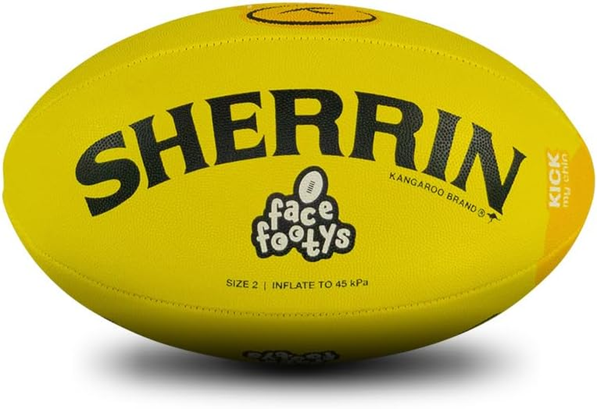 Sherrin Face Footys All Surface Synthetic Football, Size 2