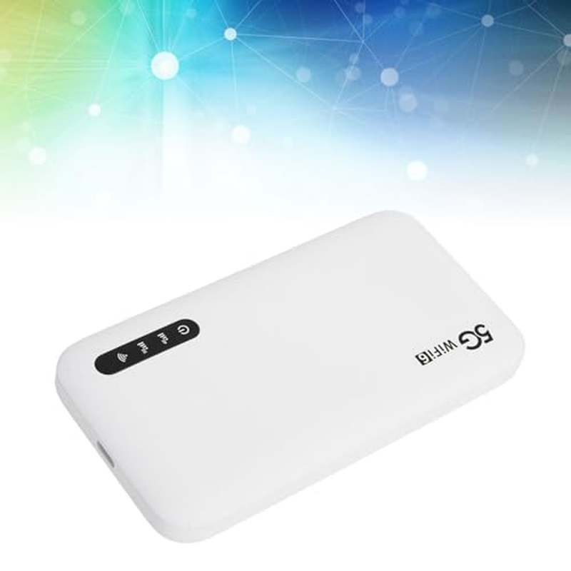 5G Mobile Hotspot, 5G Router with Sim Card Slot, 5G Modem, Portable Wifi Device for Travel, Unlocked LTE Mobile Hotspot Wifi 6, 2.77Gbps, 6100Mah, for Phone Tablet image number 1