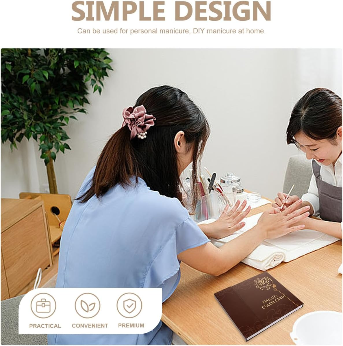 FOMIYES Color Card Display Book - 120 Room Nail Polish Color Show Cards Ideal for Nail Art Students and Diy Enthusiasts image number 6