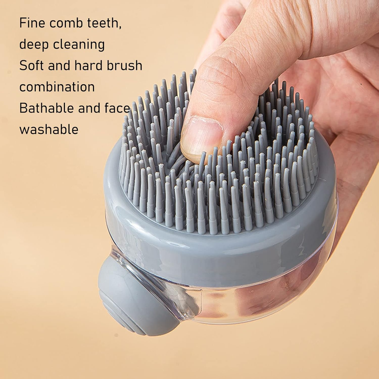Head Scrubber Scalp Massager, Ergonomic Shampoo Brush for Scalp Exfoliator Stress Relax, Silicone Shower Hair Brush for Women Men Kids image number 3