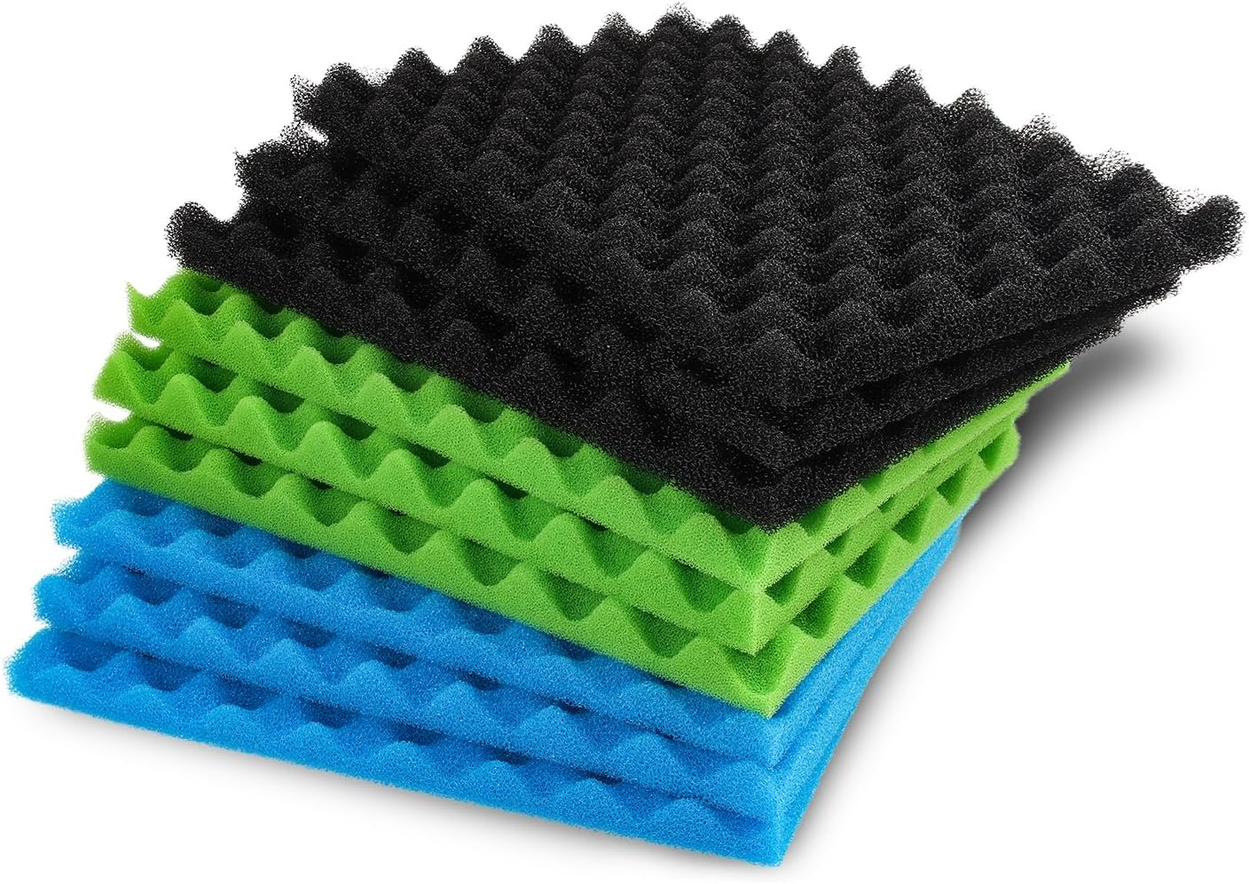 LTWHOME 430Mm X 280Mm DIY Aquarium Sponge Fish Pond Foam Filter Media Pad Set(Pack of 3 Sets) image number 2