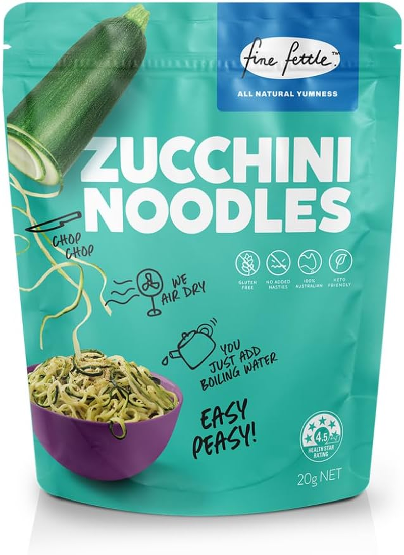 Fine Fettle Pantry Essentials Multi Pack (Cauli Rice 50G, Broc & Cauli Rice 50G, Zucchini Noodles 20G). Cauliflower, Broccoli and Zucchini Alternatives - Low-Carb, Gluten Free and Keto Friendly image number 3