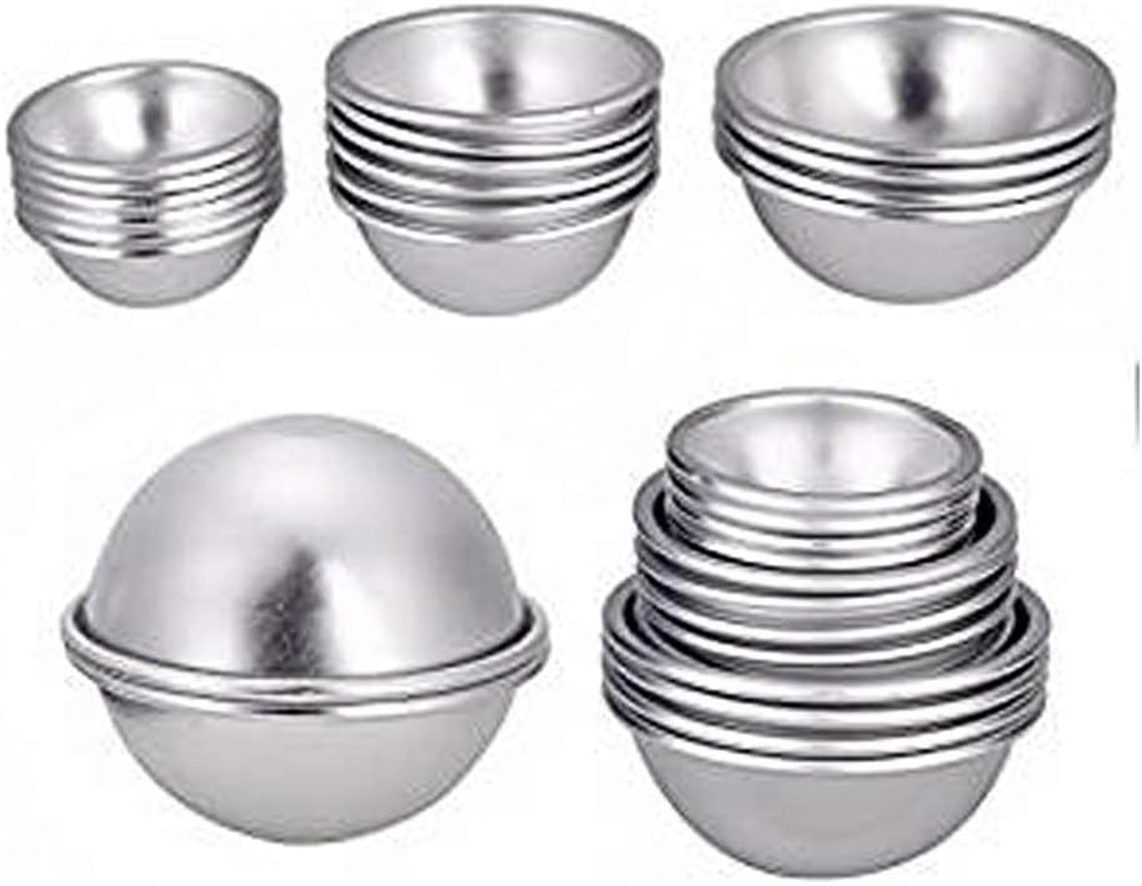Aluminium Bath Molds Ball Shape Soap Mold 16Pcs