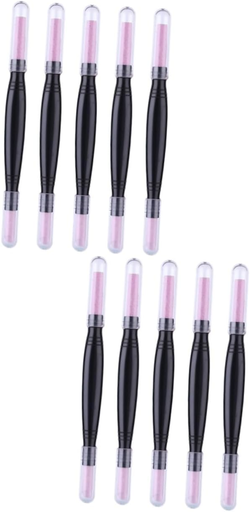 Minkissy Cuticle File 10 Pcs Nail Quartz Pen Toenails Gel Stick Pedicure Tools Nail Polishing Pen Eraser Pumice Stone Manicure Pumice Cuticle Pusher Nail Polish Pens Multifunction Pp Plastic